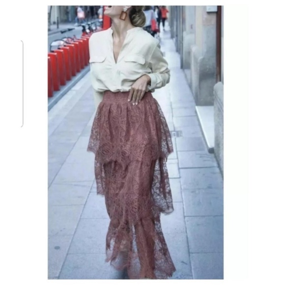 Fashion Blogger Fav. 2 pcs lace crochet set rose - Picture 7 of 8